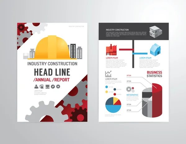 Magazine cover poster design template — Stock Vector