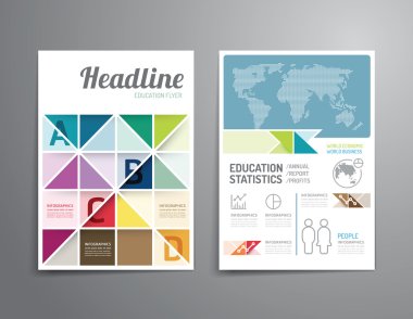 Magazine cover design template