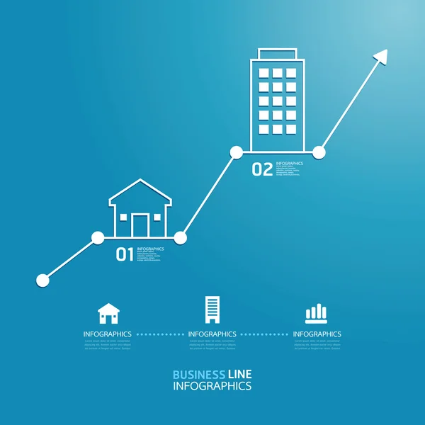 Eigenschap business stijlsjabloon — Stockvector