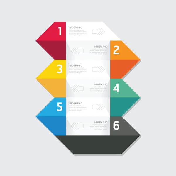 Moderne infographics geometrische banner — Stockvector