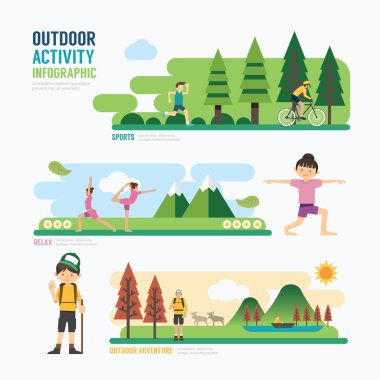 Parks and outdoor activity Infographic