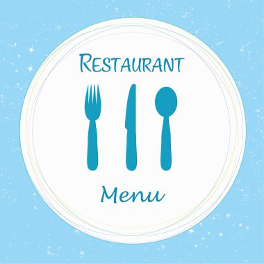 Vektör Restoran card menüsü