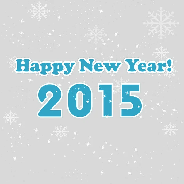 Новый 2015 год на сером фоне — стоковый вектор