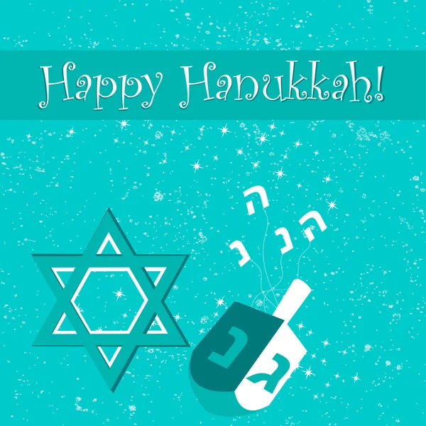 Hanukkah cartão dia saudação — Vetor de Stock