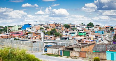 Favela at Belo Horizonte, Minas Gerais, Brazil. clipart