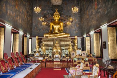 BANGKOK, THAILAND-JAN 19, 2016: Wat Ratchanatda Tapınağı 19 Ocak 2016, Bangkok, Tayland