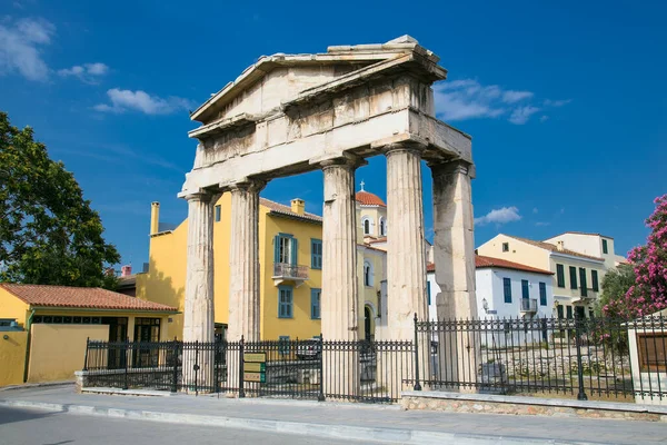 Hadrianus Könyvtárát Hadrianus Római Császár Hozta Létre Athéni Akropolisz Északi — Stock Fotó