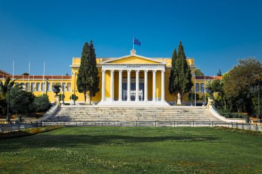 Yunanistan 'ın Atina kentindeki Zappeion Hall' un yakın görüntüsü. Genellikle resmi ve özel toplantılar ve törenler için kullanılır..
