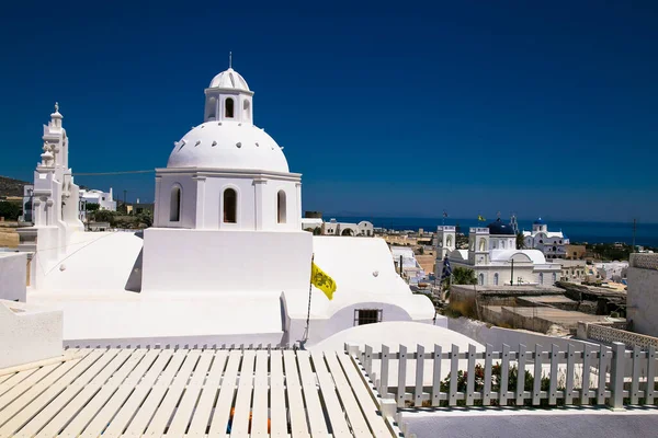 Eglise Ortodox Karterados Sur Île Santorin Grèce — Photo