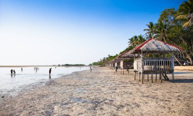 Puerto Princesa 'daki Hartman Plajı, Palawan Adası, Filipinler. 