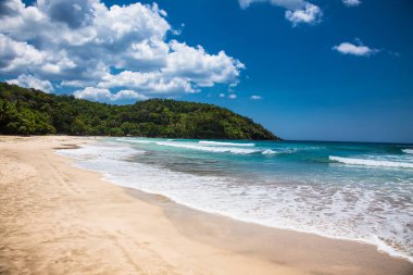 Sabang plajı, Puerto Princesa, Palawan adası. Filipinler .