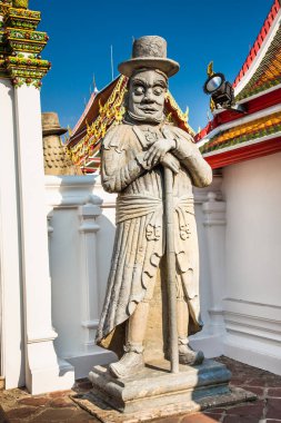  BANGKOK, THAILAND-JAN 21, 2016: Wat Pho aynı zamanda Buda Tapınağı olarak da bilinir, Bangkok 'taki 10 tapınaktan biri ve 21 Ocak 2016' da Tayland 'daki 23 tapınaktan biridir..