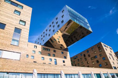 BERLİN, GERMANY - 30 OCT 2016: 30 Ekim 2016 'da Berlin' in modern mimarisi, Almanya. 