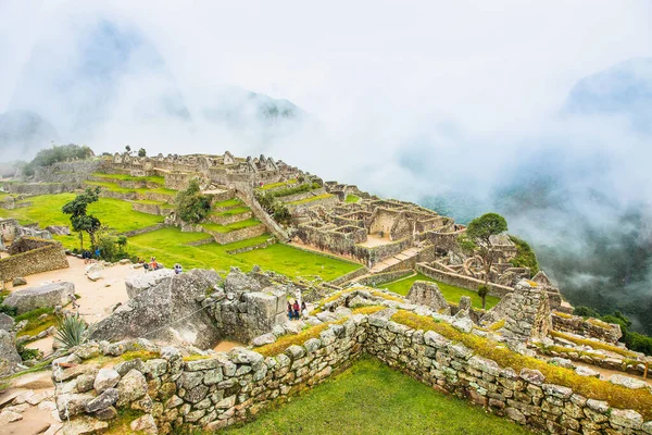 Machu Picchu Pueblo Peru Styczeń 2019 Panoramiczny Widok Starożytne Miasto — Zdjęcie stockowe