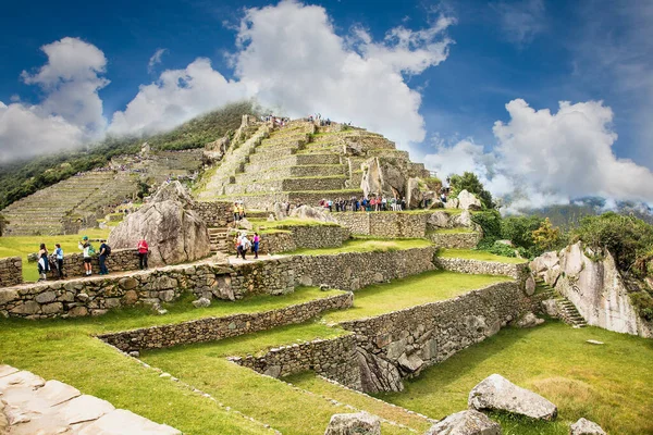 Machu Picchu Pueblo Peru Janeiro 2019 Vista Panorâmica Cidade Antiga — Fotografia de Stock