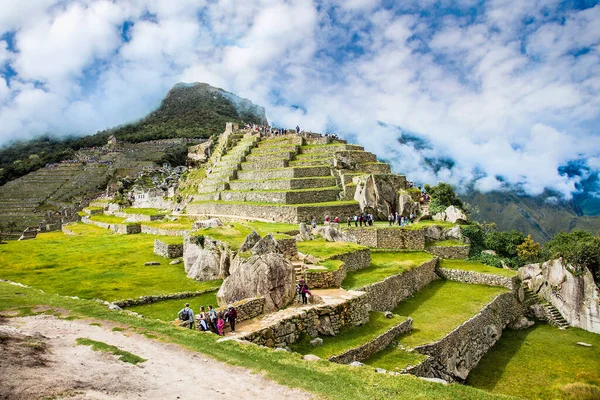 Machu Picchu Pueblo Peru Janeiro 2019 Vista Panorâmica Cidade Antiga — Fotografia de Stock