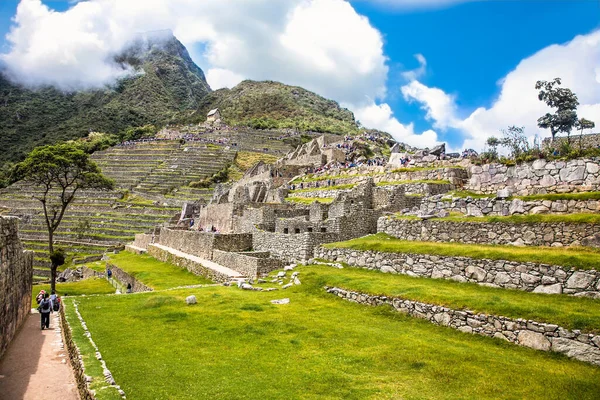 Machu Picchu Pueblo Peru Janeiro 2019 Vista Panorâmica Cidade Antiga — Fotografia de Stock