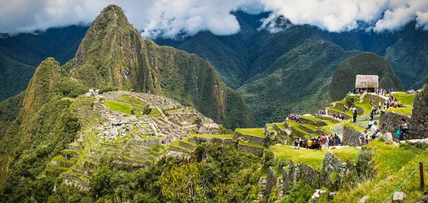 Machu Picchu Pueblo Peru Ledna 2019 Panoramatický Pohled Starobylé Město — Stock fotografie