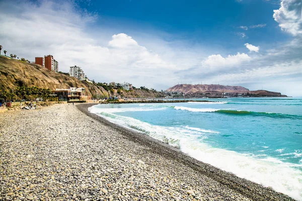 Lima Peru Jan 2019 Vista Costa Del Pacífico Día Soleado — Foto de Stock