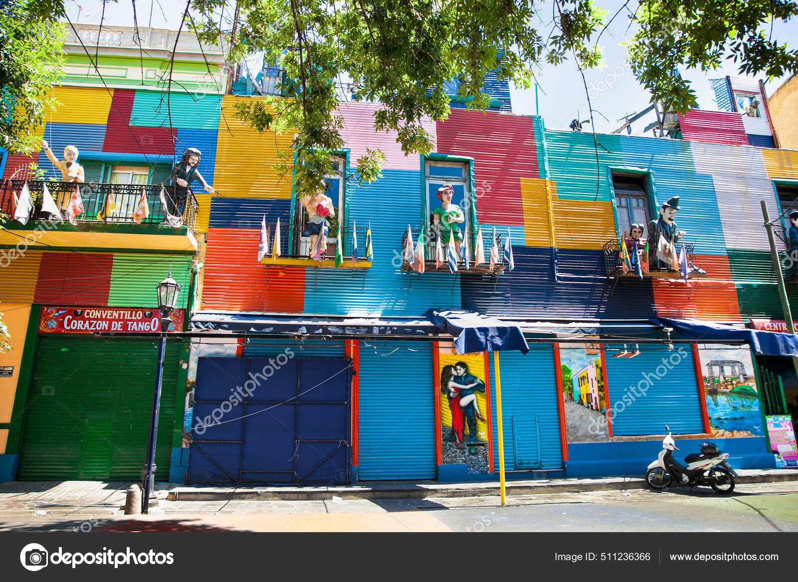 Buenos Aires Argentina Diciembre 2018 Casas Coloridas Calle Caminito Boca —  Foto editorial de stock © master2 #511236366