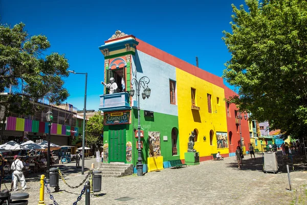 Buenos Aires Argentina Diciembre 2018 Casas Coloridas Calle Caminito Boca —  Fotos de Stock