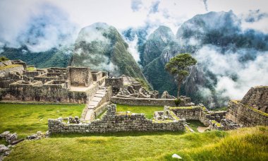 Ancient city of Machu Picchu in Peru. South America. clipart