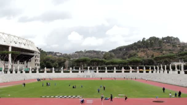 Foro Italico της Ρώμης, στην Ιταλία, — Αρχείο Βίντεο