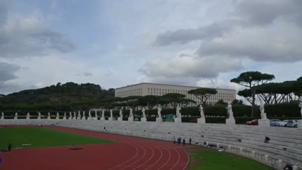 Stadio dei Marmi, Foro Italico, Rooma, Italia — kuvapankkivideo