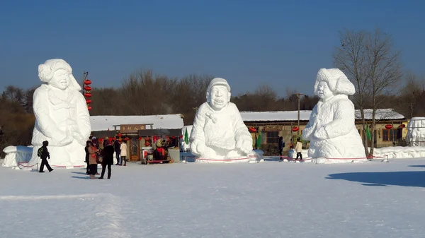 Festival ledu v Harbin, Čína — Stock fotografie