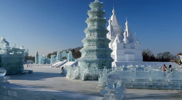 Festival des glaces à Harbin, Chine — Photo