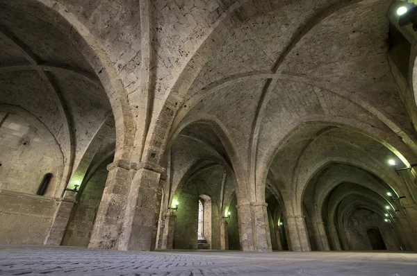 Středověký palác papežů je veranda — Stock fotografie