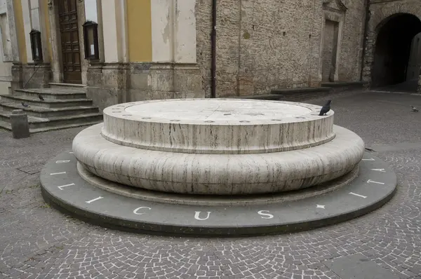 Pomnik umbilicusa Italiae — Zdjęcie stockowe