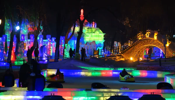 Φεστιβάλ πάγου στο Χαρμπίν της Κίνας — Φωτογραφία Αρχείου