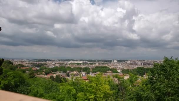 Time lapse overzicht van Rome — Stockvideo