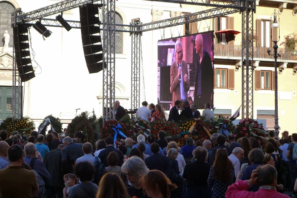 Marco Pannella funeraire herdenking — Stockfoto