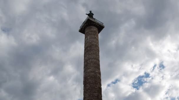 Colonna di Marco Aurelio, Rome — Stock Video