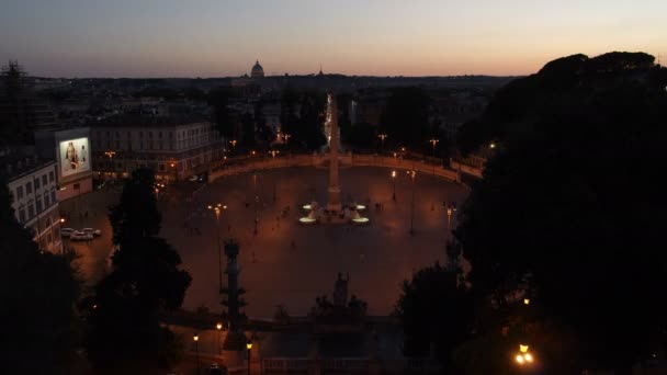 Piazze del Popolo time lapse — Stock Video