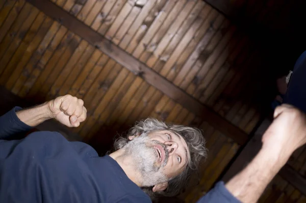 Bare Knuckle Training Boxing Bag — Stock Photo, Image