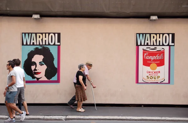 Andy Warhol Exhibition — Stock Photo, Image