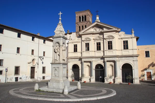 Basilica di san bartolomeo v Římě — Stock fotografie