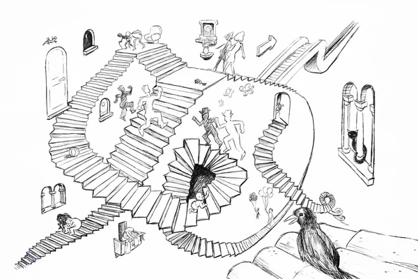 Escher tarzı çizim