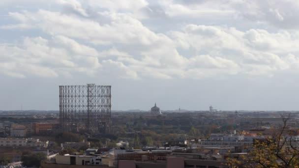 Descripción general del distrito de Garbatella en Roma — Vídeo de stock