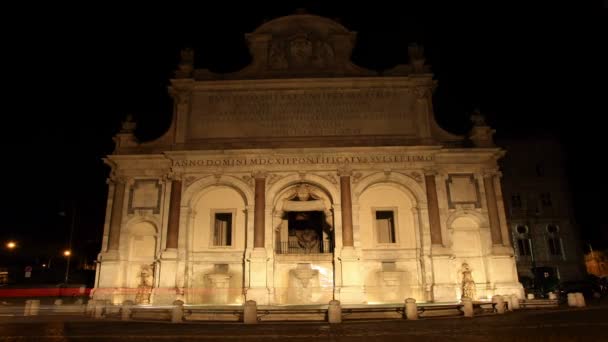 Fuente de Acqua Paola — Vídeo de stock