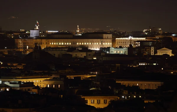 Quirinale à noite, Roma — Fotografia de Stock