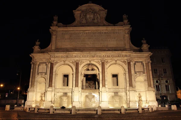 Acqua Paola fuente en la noche — Foto de Stock