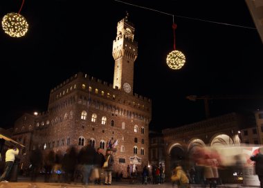 Piazza della Signoria by Night, Florence clipart