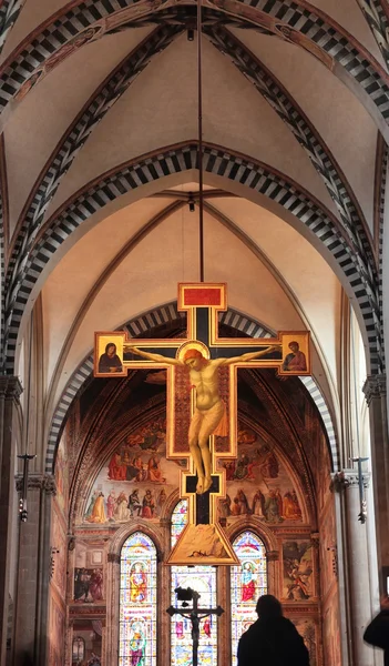 Crucifix by Giotto in Florence — Stock Photo, Image