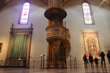 Pulpit in Santa Maria Novella, Florence clipart