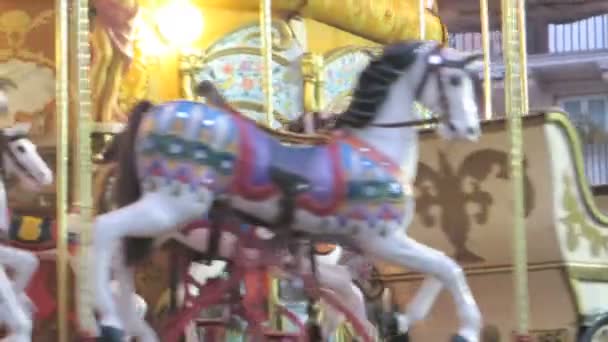 Carousel in Piazza Navona — Stock Video