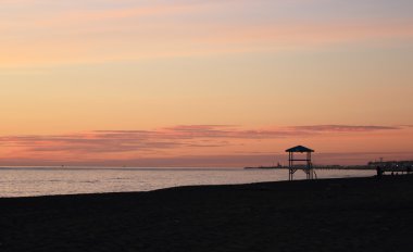 Ostia sunset beach
